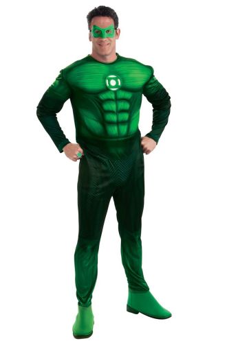 DC Comic's Green Lantern Deluxe Muscle Chest Hal Jordan Adult Costume