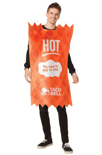 Taco Bell Sauce Packet Hot Adult Costume