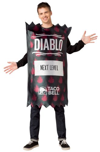 Taco Bell Sauce Packet Diablo Adult Costume