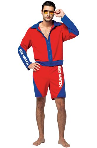Baywatch Male Lifeguard Suit Adult Costume
