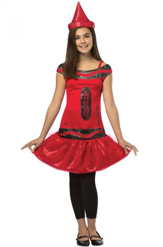 Crayola Glitz and Glitter Big Dip O Ruby Dress Child Costume (7-10)