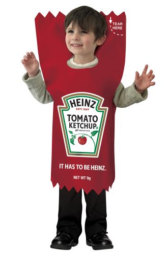 Red Heinz Ketchup Packet Toddler Costume