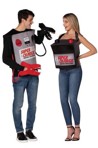 Battery & Jumper Cables Adult Costume (Pair)