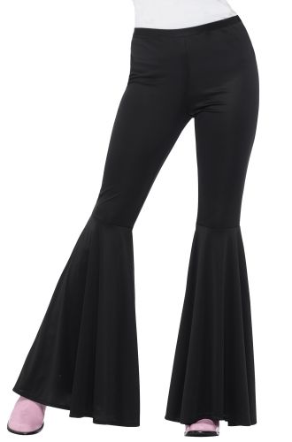 Flared Trousers Adult Costume (Black)