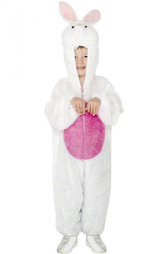 White Bunny Jumpsuit Child Costume (Medium)