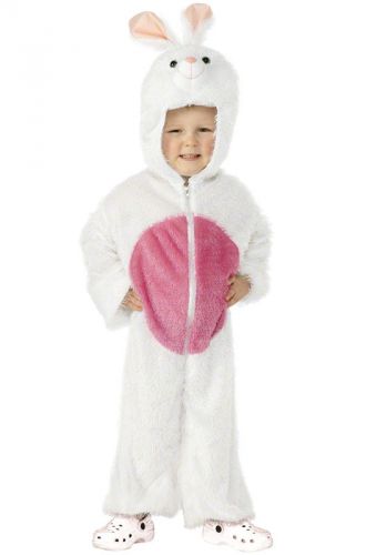 White Bunny Jumpsuit Child Costume (Small)