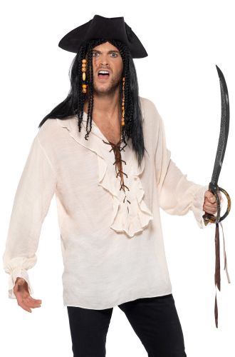 Pirate Shirt Adult Costume (Ivory)