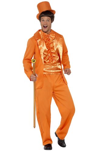90s Stupid Orange Tuxedo Adult Costume