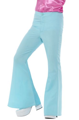 Flared Trousers Adult Costume (Blue)