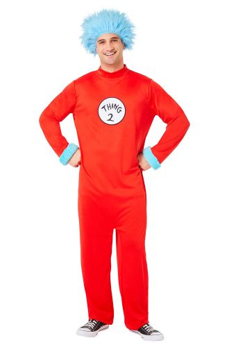 Thing 1 & 2 Jumpsuit Adult Costume