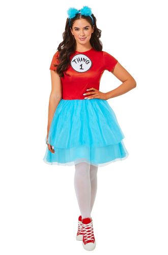 Thing 1 & 2 Dress Adult Costume