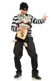 Baby & Me - Robber & Money Bag Costume