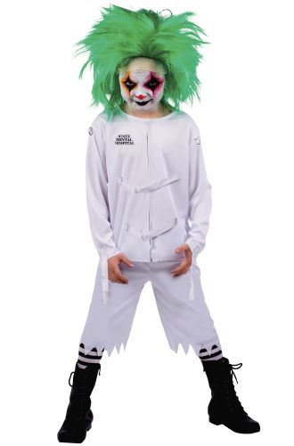 Psych Ward Clown Child Costume