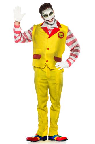 Evil Fast Food Clown Adult Costume