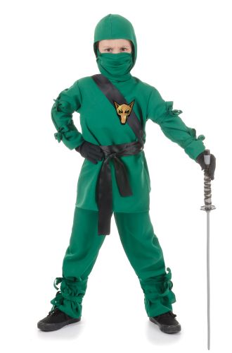 Secret Ninja Child Costume (Green)