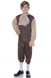 Kids Students School Projects Presentations Colonial Boy Child Costume