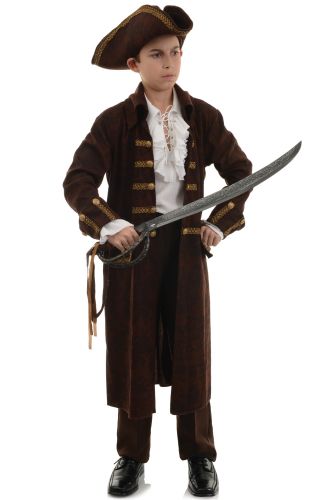 Pirate Captain Child Costume (Brown)