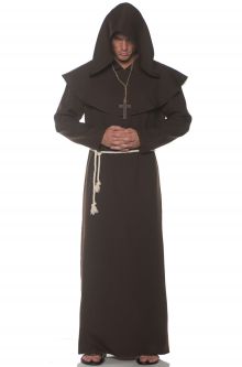 Religious Monk Adult Costume (Brown)
