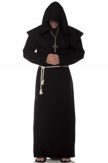 Religious Monk Adult Costume (Black)