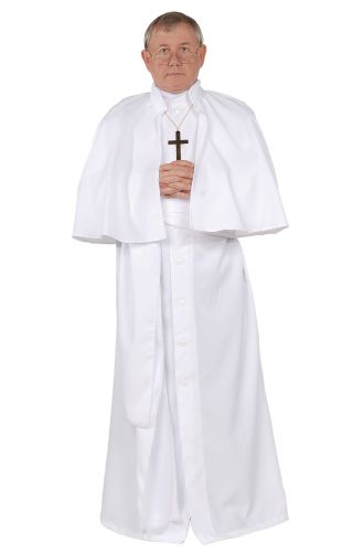 White Pope Plus Size Costume