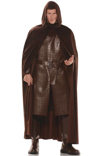 Deluxe Hooded Cape (Brown)