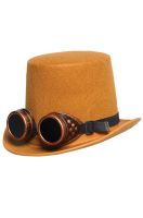 Hat with Goggles Brown