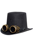 Hat with Goggles Black