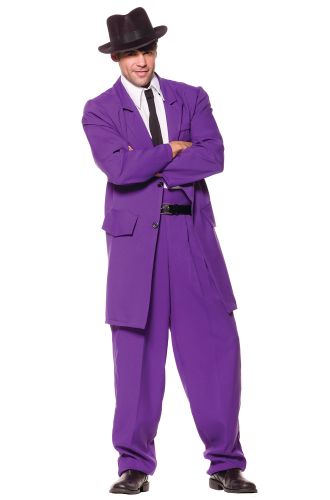 Zoot Suit Adult Costume (Purple)