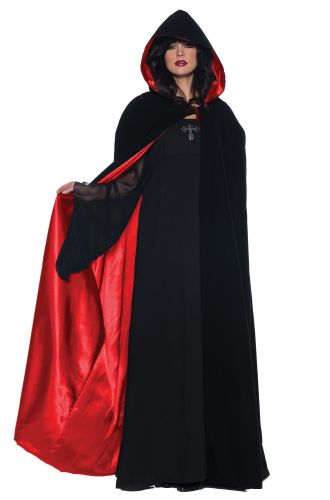 63 Deluxe Velvet and Satin Cape (Red)