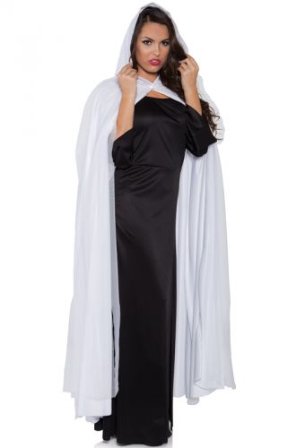Adult Tattered Ghost Cape (White)