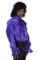 Pop Star Shirt Purple Adult Costume