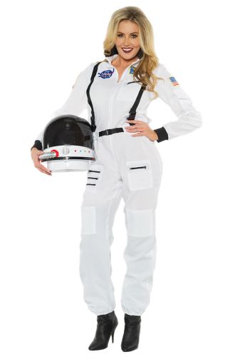 Female Astronaut Adult Costume (White)