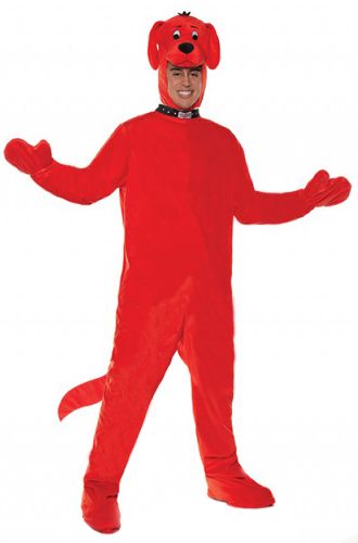 Clifford The Big Red Dog Jumsuit Adult Costume