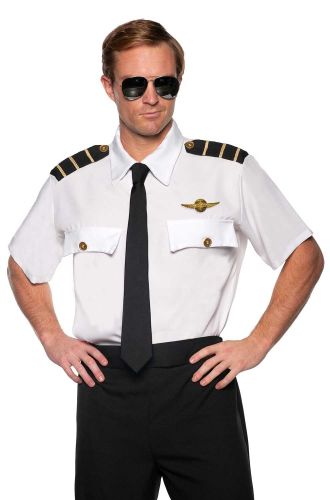 Pan Am Pilot Shirt Adult Costume